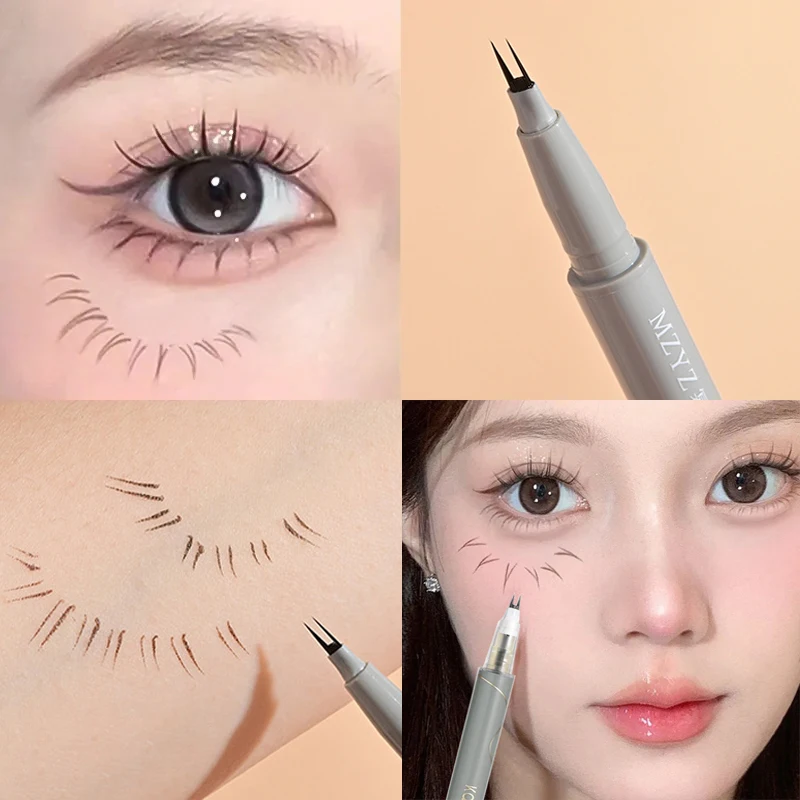 

Водостойкий двойной раздвоенный кончик, фотокарандаш, жидкая подводка для глаз, карандаш для макияжа, натуральный чай, коричневый жидкий карандаш для глаз, бровей, нижних ресниц