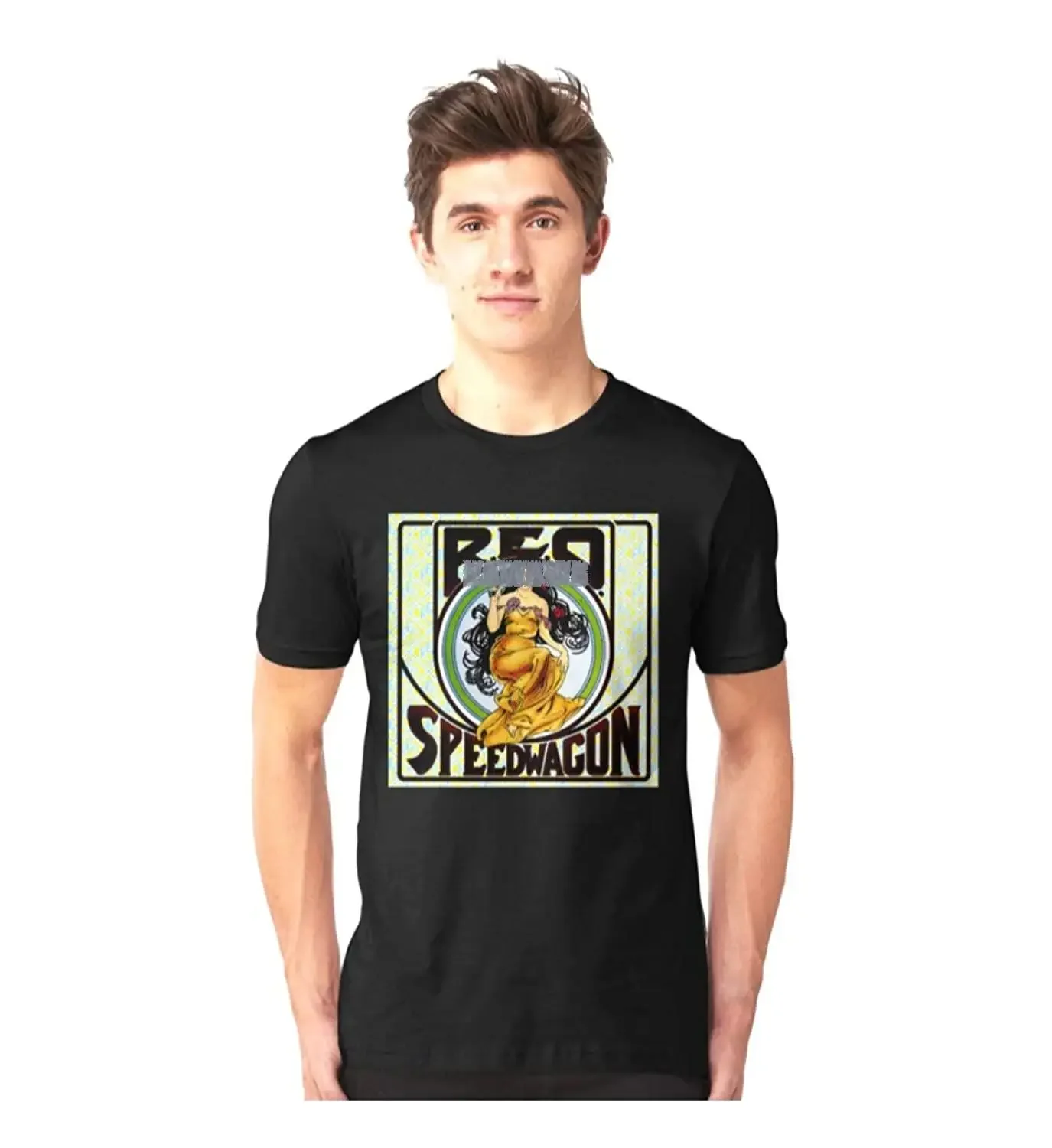 Мужская летняя футболка REO Vintage 76 speedori Tour bermakna Приталенная мужская