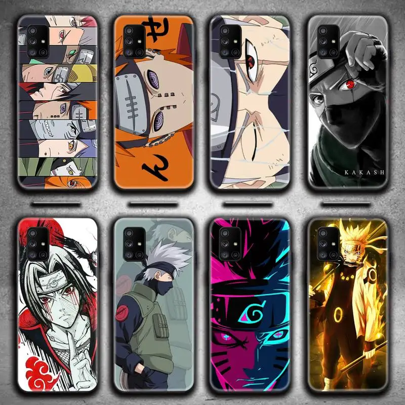 

Akatsuki Naruto Kakashi Uchiha Itachi Phone Case For Samsung Galaxy A52 A21S A02S A12 A31 A81 A10 A30 A32 A50 A80 A71 A51 5G