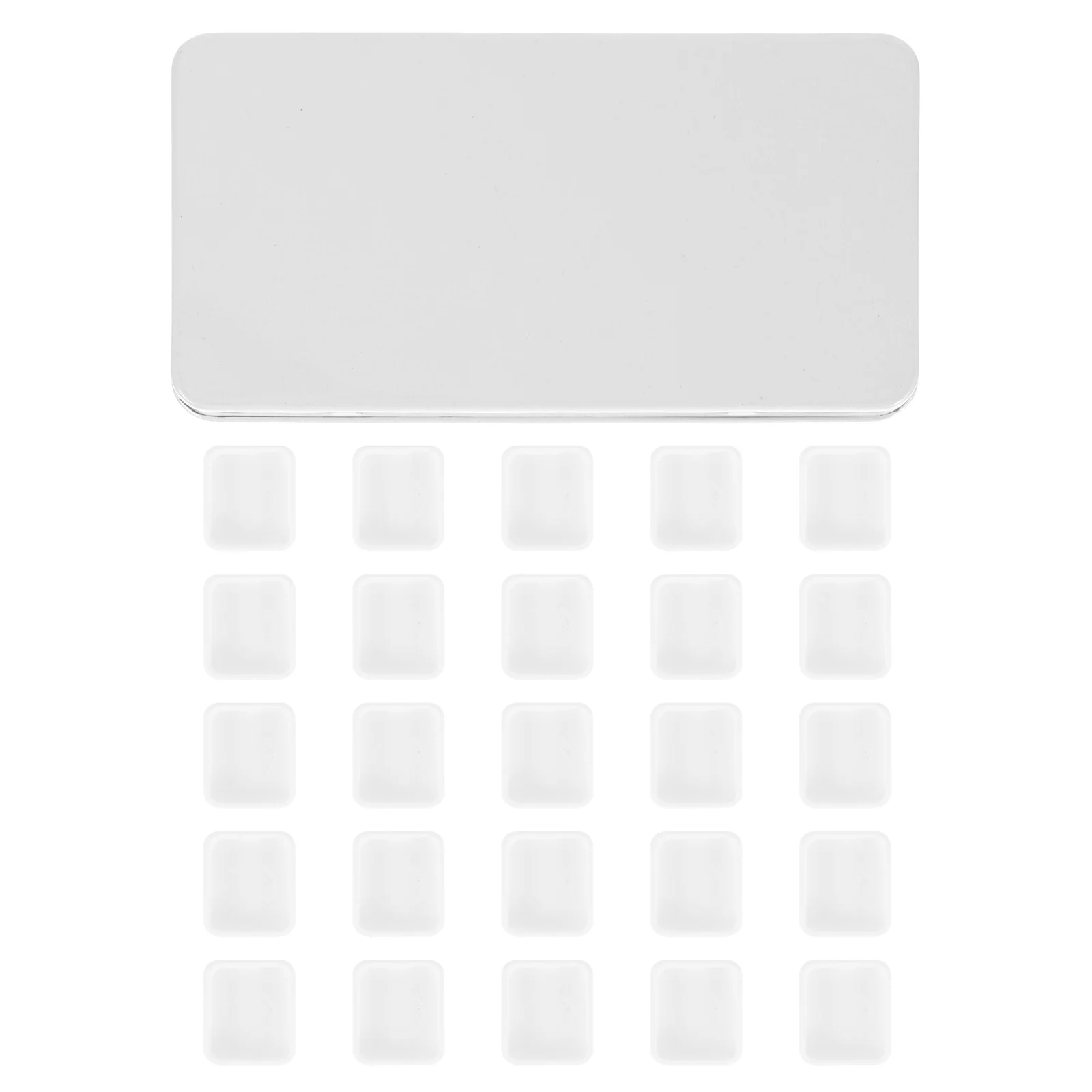 

Watercolor Grid Plastic Paint Pan Empty Case Artist Student Glass Container Lid Plate Tin Terrarium Containers Pallet Palette