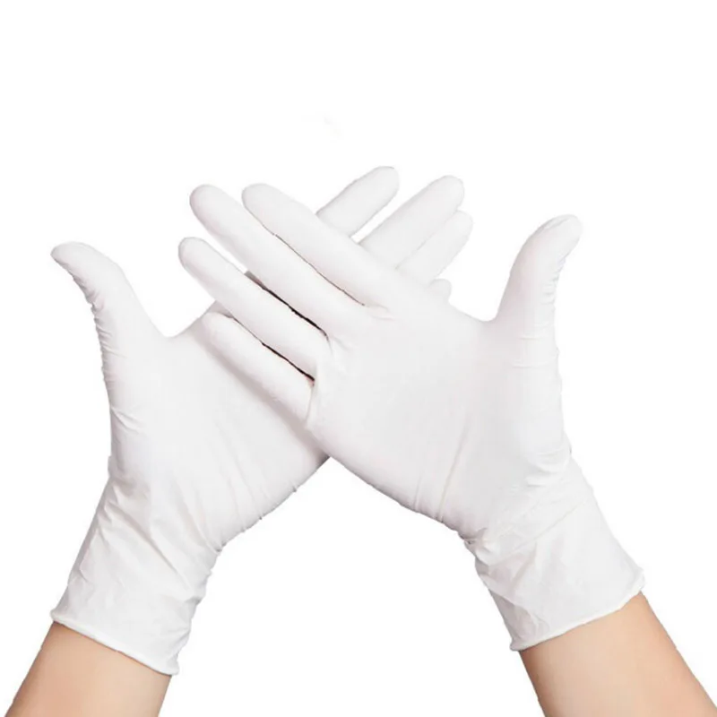 

Disposable White Nitrile Gloves Multifunction Household Kitchen Gardening Cleaning Waterproof Oilproof Anti-static Latex Glove