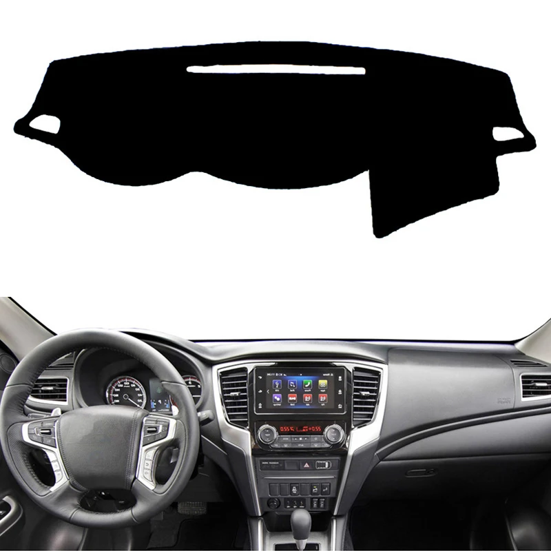 

For Mitsubishi L200 Triton Strada Strakar Barbarian Fiat Fullback 2015-2020 Car Dashmat Dashboard Cover Mat Pad Sun Shade Carpet