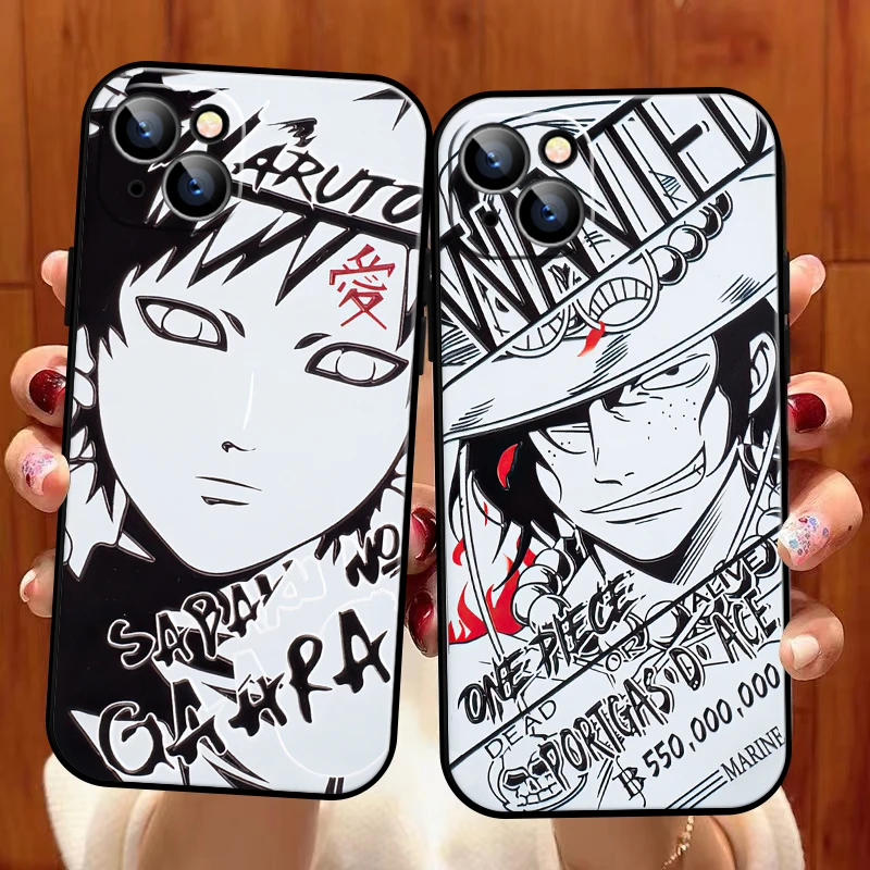 

NARUTO Anime For Apple iPhone 13 12 11 Pro 12 13 Mini X XR XS Max SE 5 6 6s 7 8 Plus Phone Case Liquid Silicon Back Coque