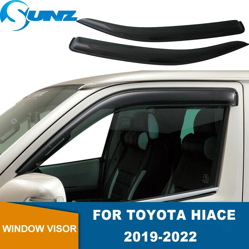 

Side Window Deflector For Toyota Hiace Commuter Quantum Majesty 2019 2020 2021 2022 Window Visor Sun Rain Guards Weathershileds