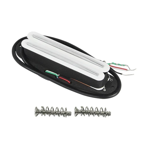 Fleor 1 stcs Alnico 5 Hot Dual Rails Humbucker Pick -up enkele spoelformaat Fit St/Sq gitaaronderdelen, zwart/wit/gele optie