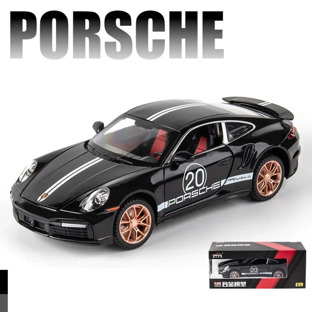 

Модель автомобиля со звукосветильник Том, совместимая с Porsche 911 1:32