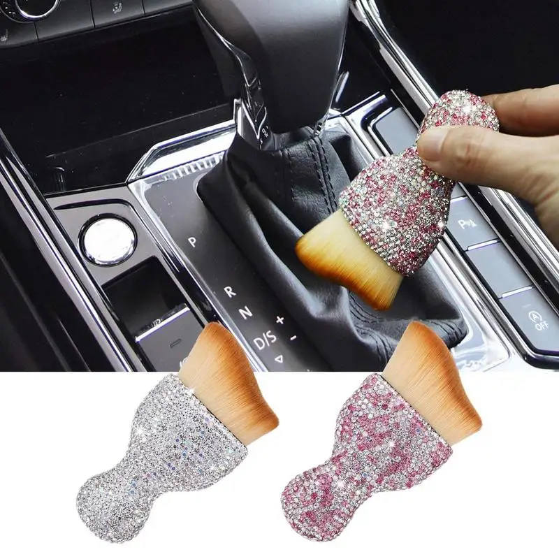 

Car Interior Cleaning Brush Auto Detail Brush Bling Soft Bristles Multifunctional Car Interior Detailing Brush Leather Computer