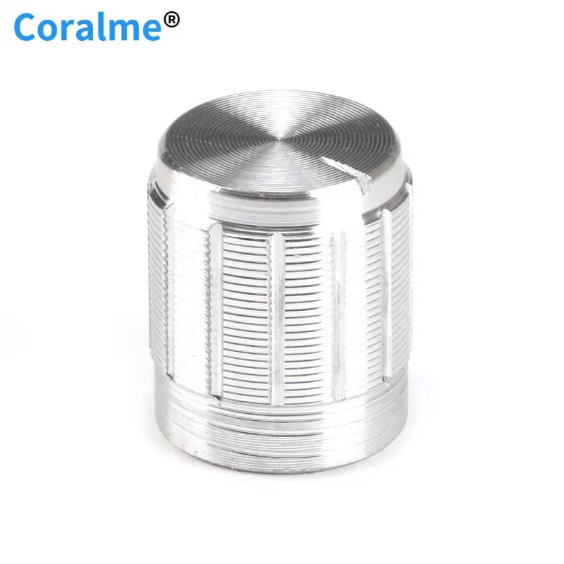 10 pcs Mini Potentiometer Knobs Cap Aluminum Alloy Silver 15*16.5mm For | Potentiometers