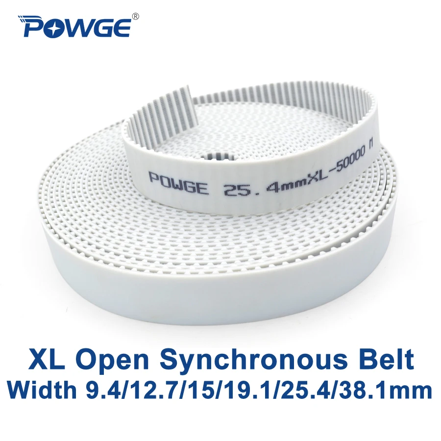 

Ремень синхронный POWGE PU XL, ширина 9,4/12,7/15/19.1/25.4/38.1 мм, шаг 5,08 мм, стандартный XL, шкив ремня ГРМ