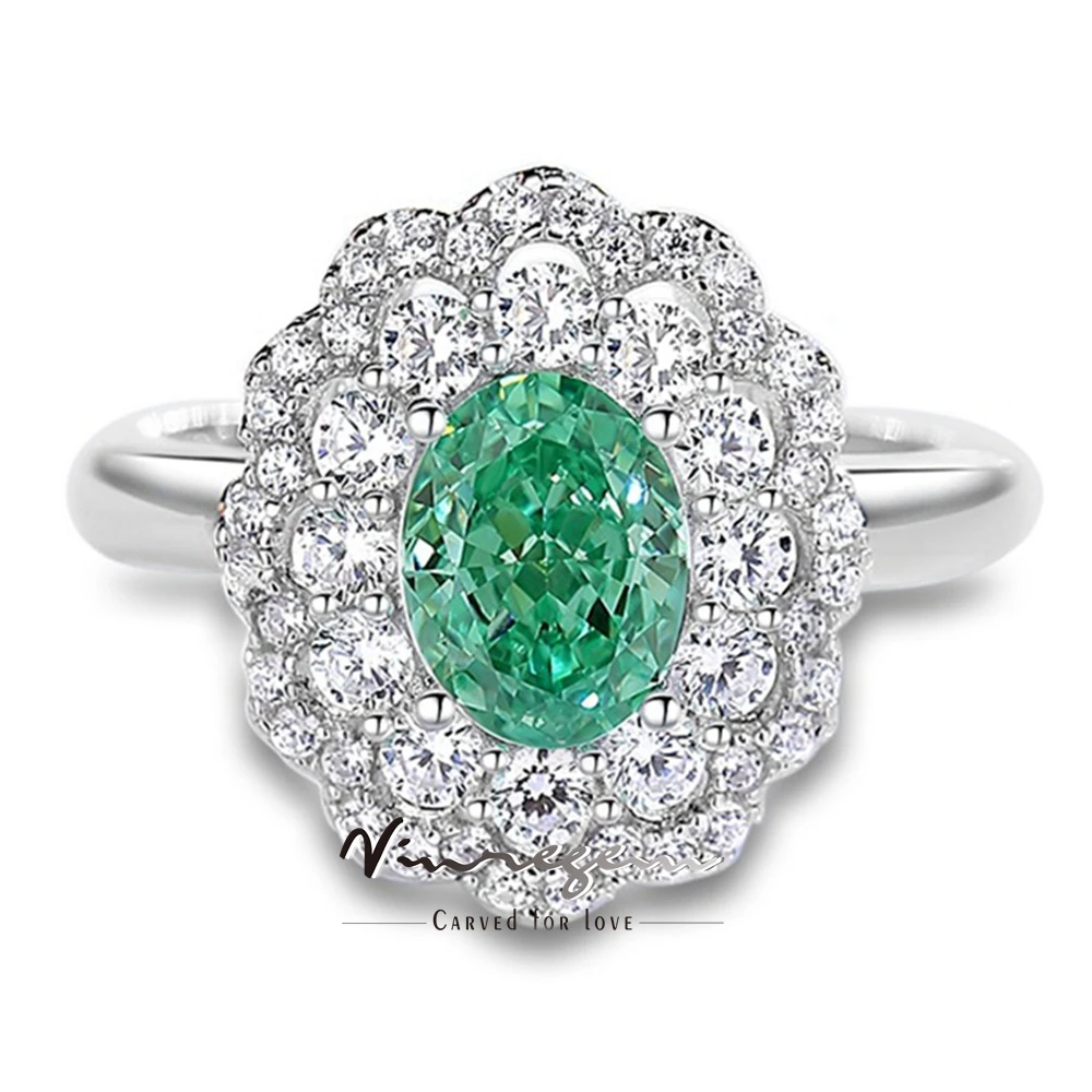 Vinregem 6*8 мм овальная огранка парайба Турмалин Высокоуглеродистый бриллиант