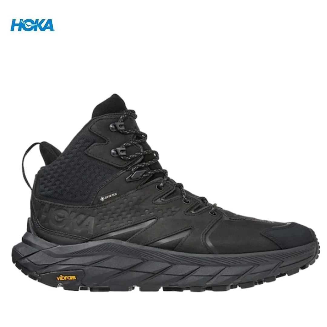 

Hoka Anacapa Mid GTX Waterproof Hiking Boots Tiger's Eye Tan Men Outdoor Trekking Shoes High Top Camping Trail Running Sneakers