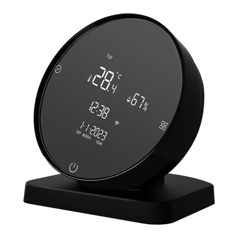Инфракрасный пульт дистанционного управления AVATTO Tuya WiFi с датчиком температуры и влажности, 3 в 1, Умный домашний Инфракрасный контроллер для Alexa Google