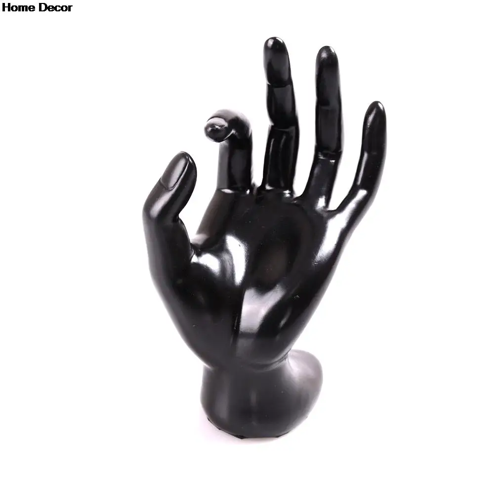 

Display Holder Lady Mannequin Ok Shaped Stand Hand Black Ring Bracelet Plastic Necklace Chain Watch Display Stand home decora
