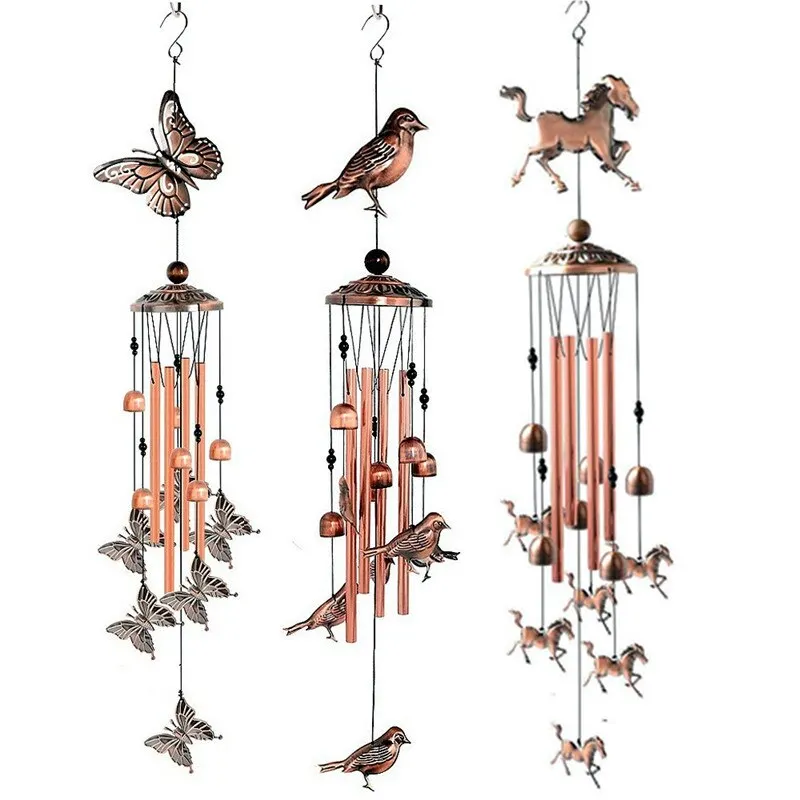 

Hot Antique Wind Chime Bells Hanging Garden Outdoor Living Bed Home Decor Gift Car Outdoor Yard Garden Deco Wind Chimes Dropship