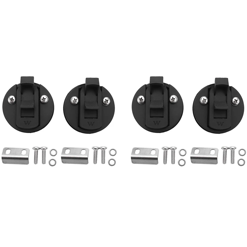 

4Pcs Round Pull Latch For 1 / 2 Inch Door Replace Southco M1 - 63 Rv Marine Boat 2 3 / 10 Cm D