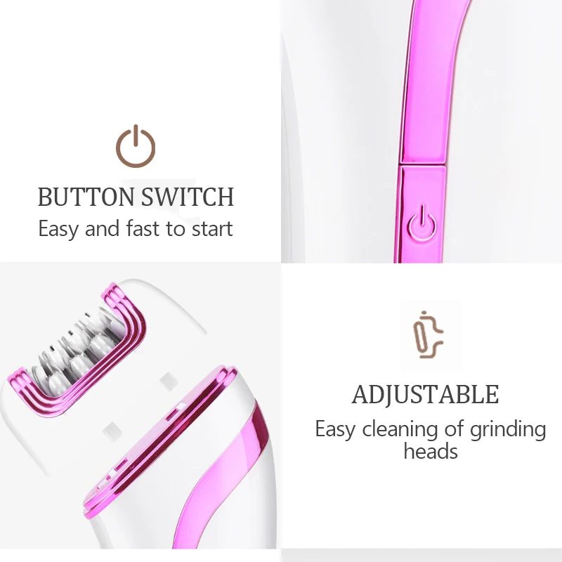 Эпилятор женский Электрический эпилятор для удаления волос на лице теле ногах в