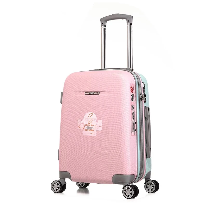 GraspDream 20 22 Inch Woman Trolley Case Suitcases Cute Luggage Travel Bag ABS Rolling Suitcase On Wheels on. => ГраспДрим 20 22-дюймовый женский чемодан-тележка, милый багаж, путешественная сумка, чемодан ABS на колесиках.