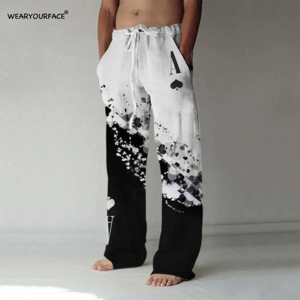 

Stars and Stripes 3D All Over Print Full Length Wide Leg Pants Hipster Fashion Streetwear US Size Sweatpants Men Clothing