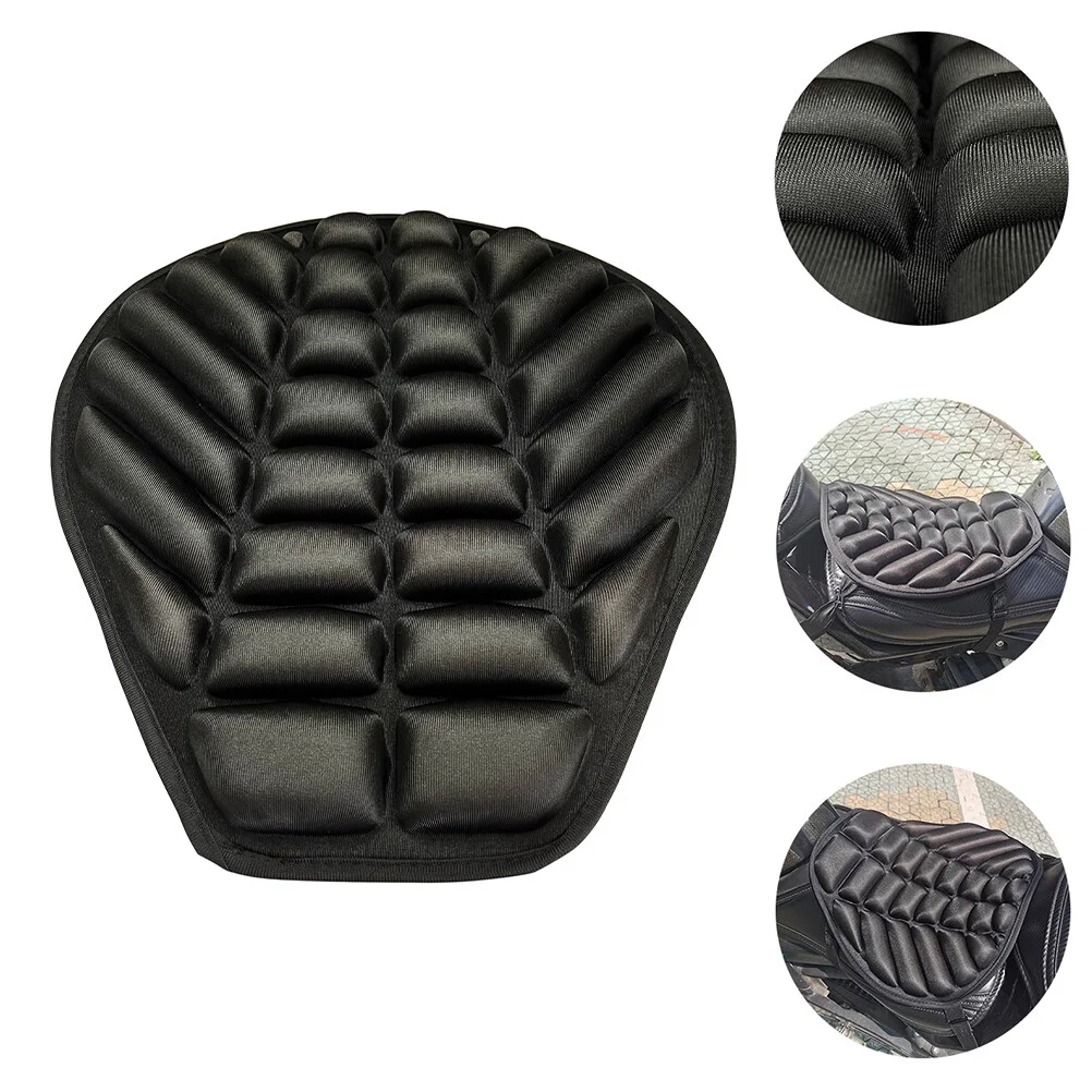 

Motorcycle Seat Black Pouf Cushions Pad Universal Sponge Pressure Relief Protector Travel Anti Anti Motorcycle Pad