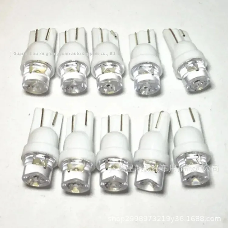 Светодиодная автомобильная лампа T10 1smd широкая маленькая Подключаемая приборная