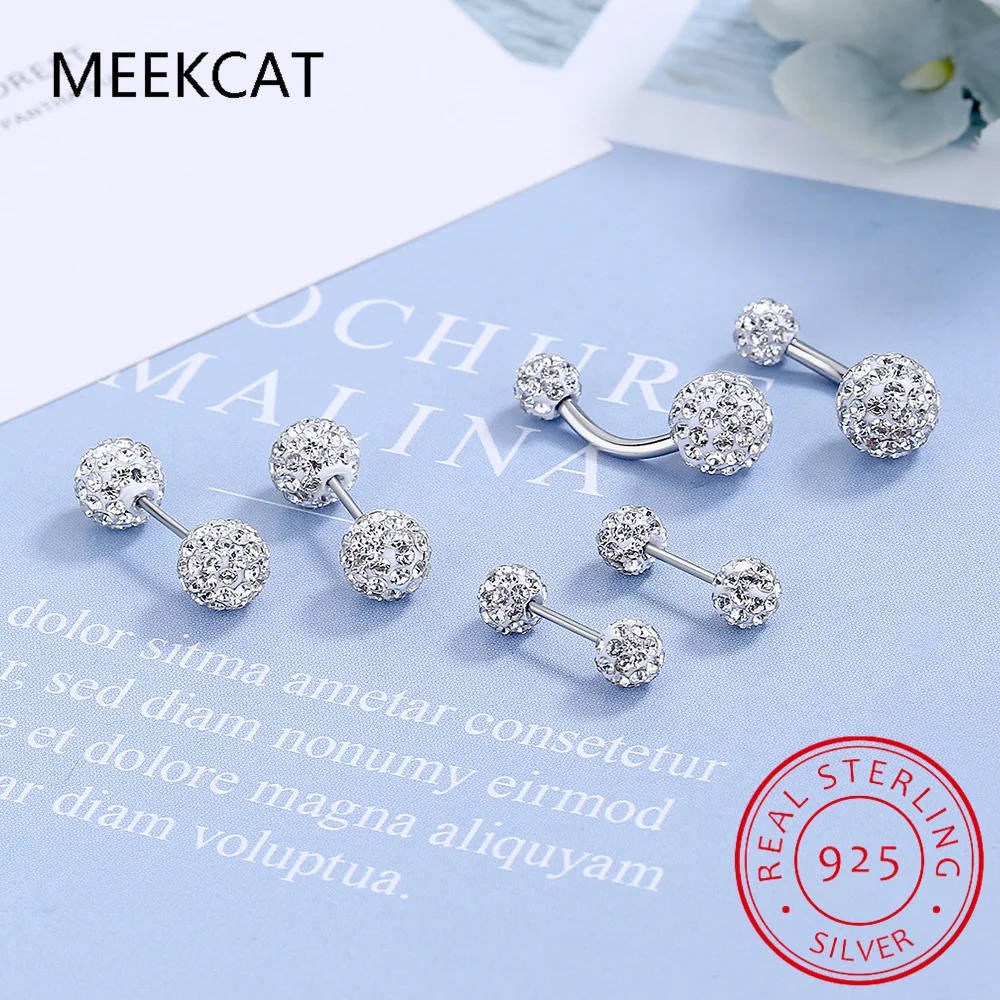 

Женские серьги-гвоздики из серебра 925 пробы, с фианитом