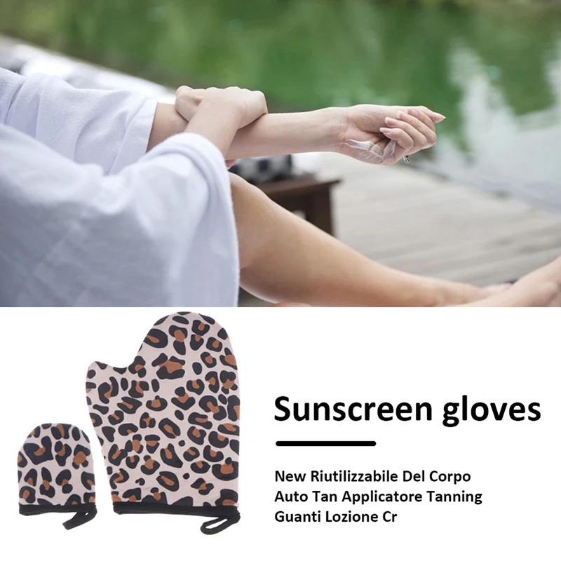 Миниатюрная варежка для загара на лице многоразовый аппликатор искусственного