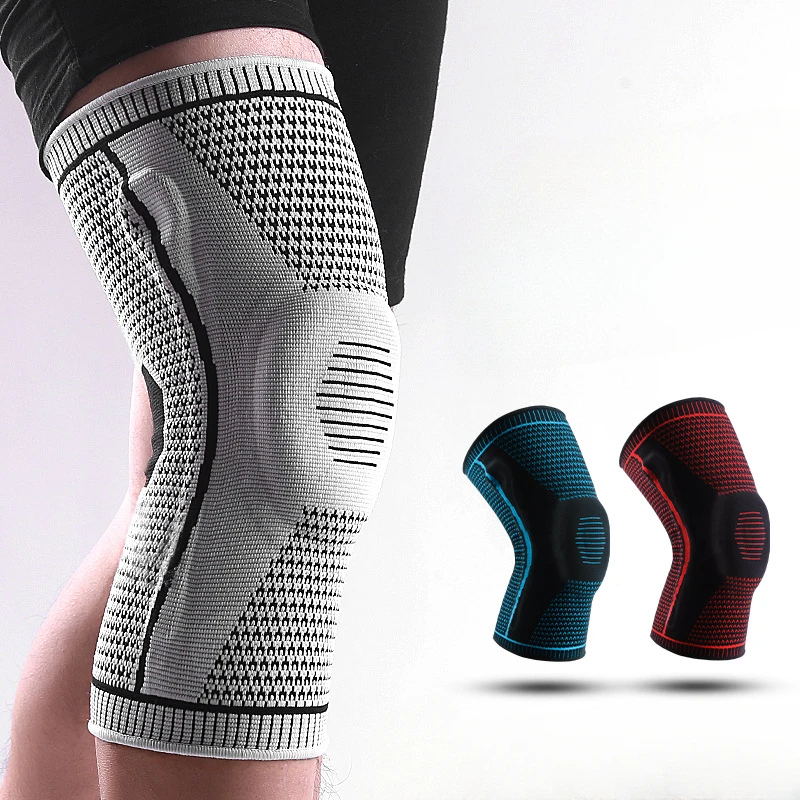 

1 Pcs Knee Brace Strap Patella Medial Support Strong Meniscus Silicone Compression Protection Sport Kneepads Running