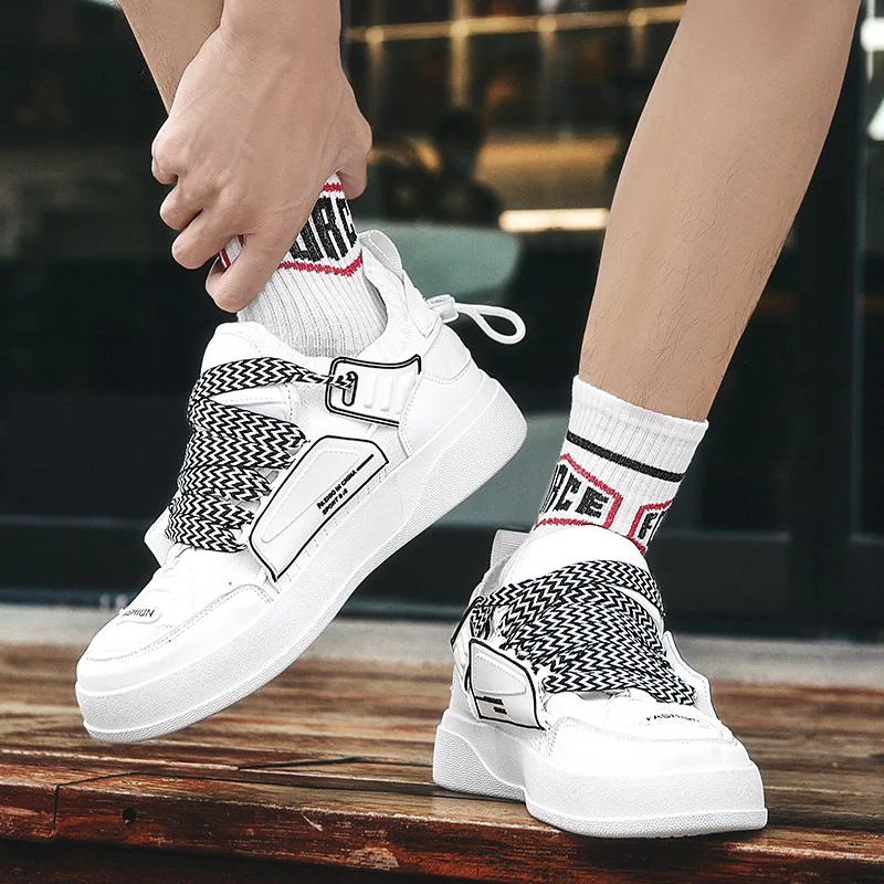 2022 New Platform Skateboard Shoes Men Superstar Skater Sneakers Streetwear Sports Shoes Men Design Hip hop Green Men's Sneakers