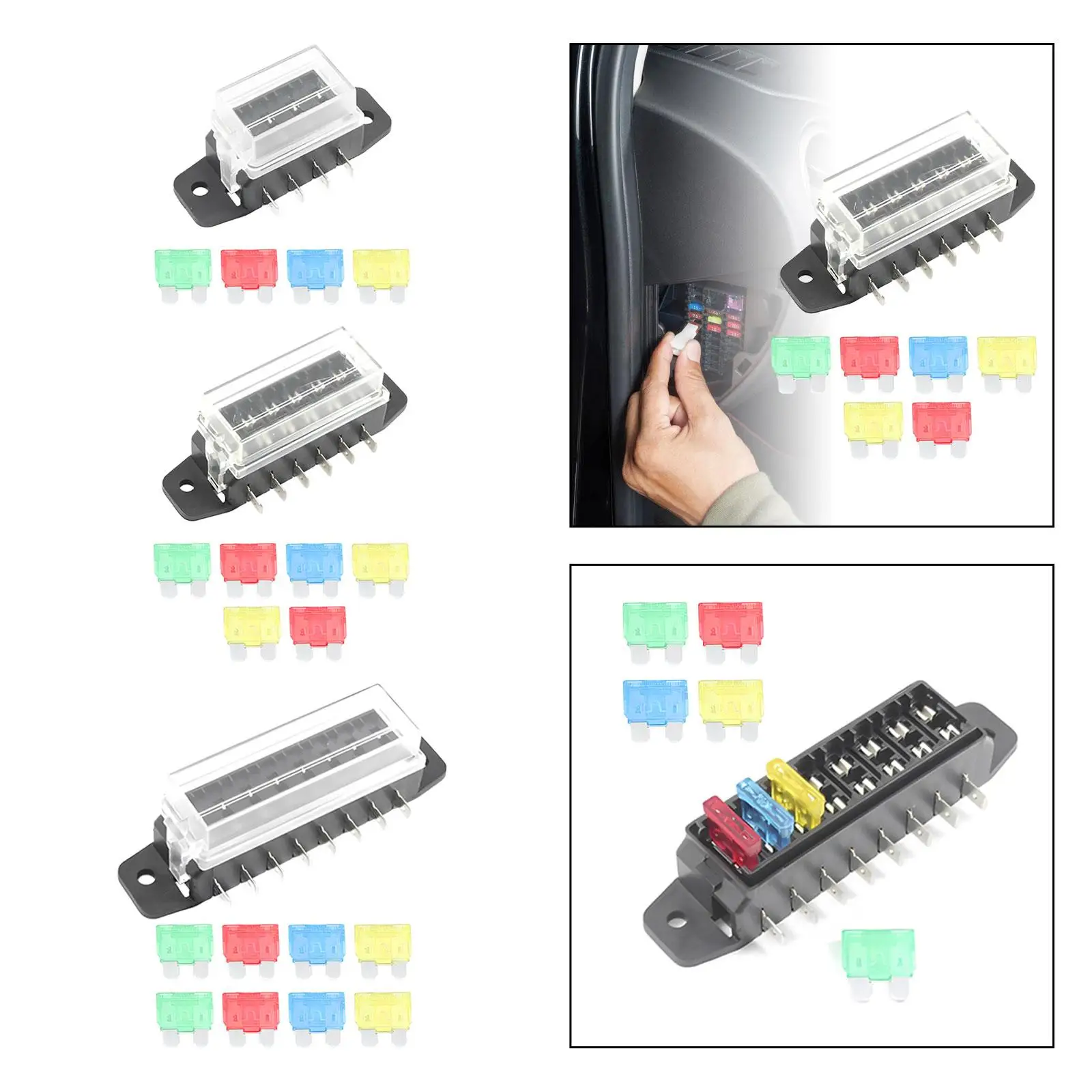 Автомобильная стандартная плата предохранителей с лезвиями прочная защитная