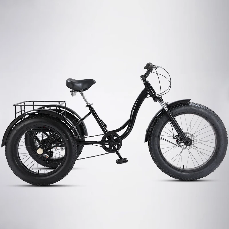 Ведущий Леопардовый зимний трехколесный велосипед 24 дюйма 7 скоростей 4 0 шина