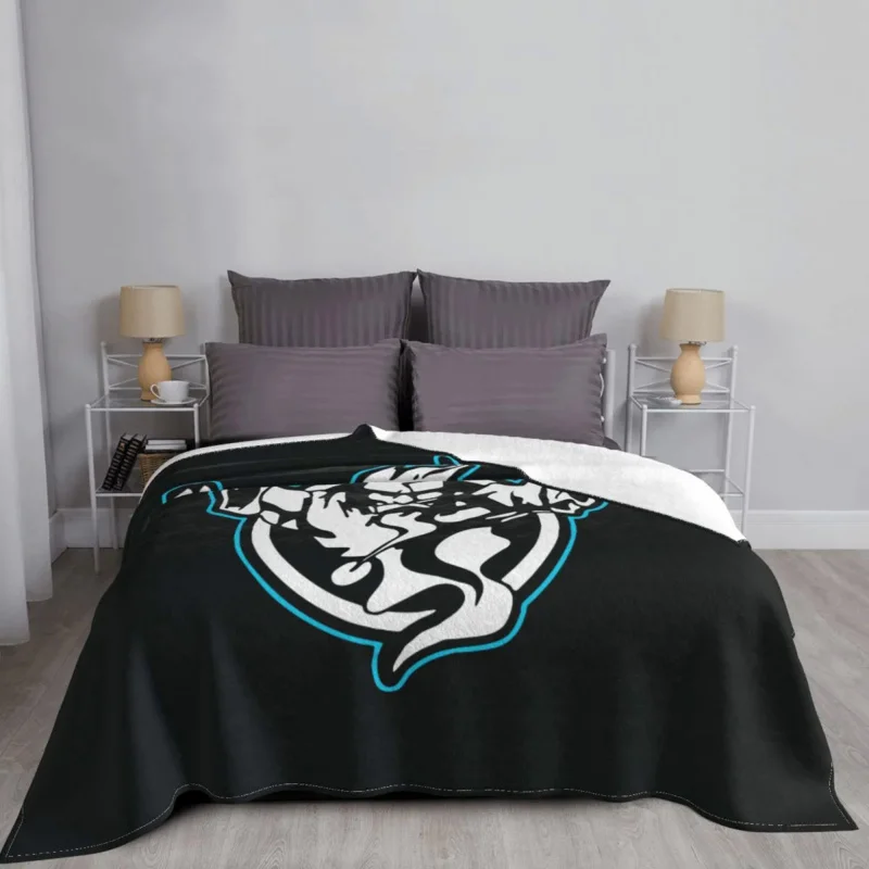 

Thunderdome Blue Blanket Fleece All Season Portable Soft Throw Blanket for Bedding Office Bedspreads