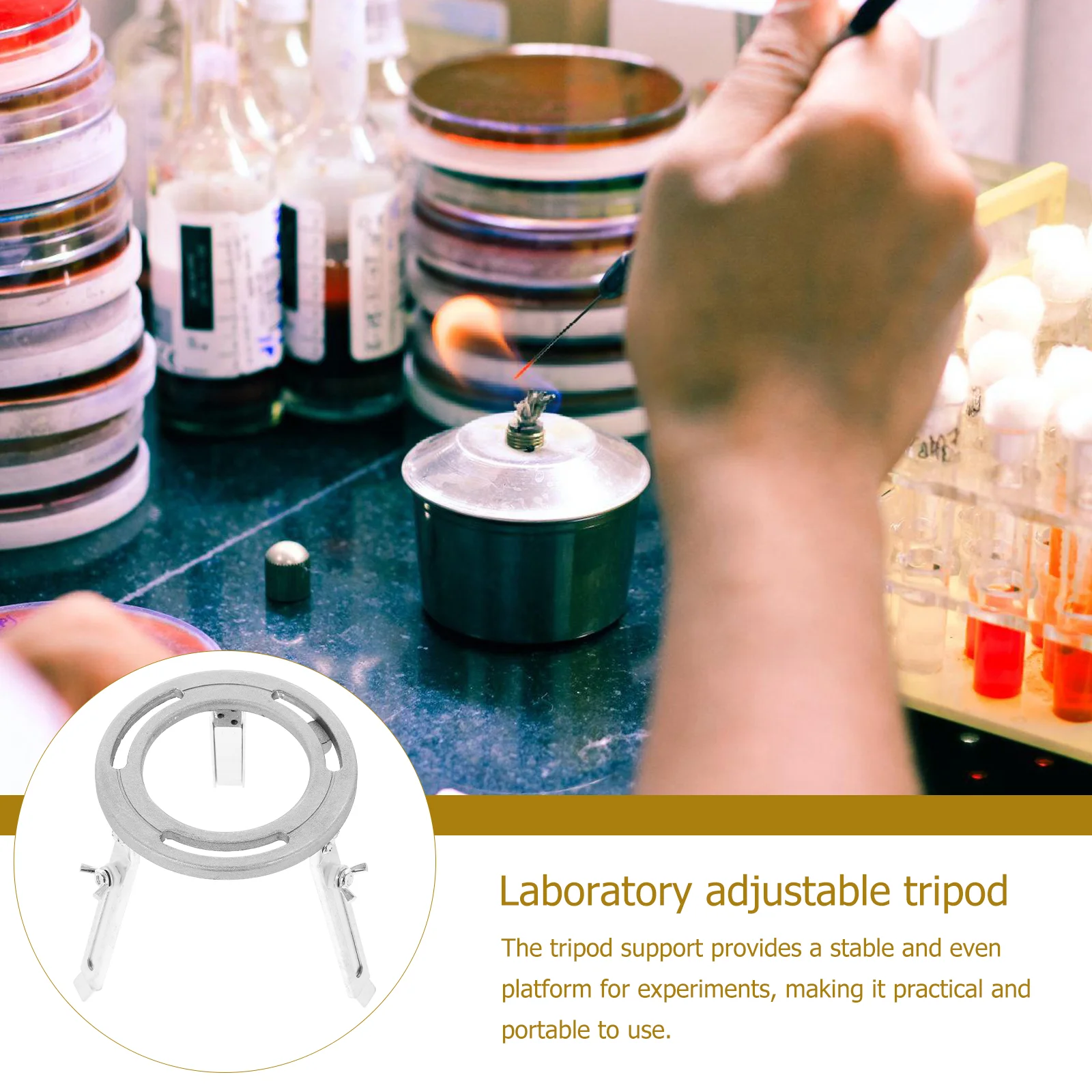 Лабораторный штатив подставка для спиртовой лампы держатель светильника опора