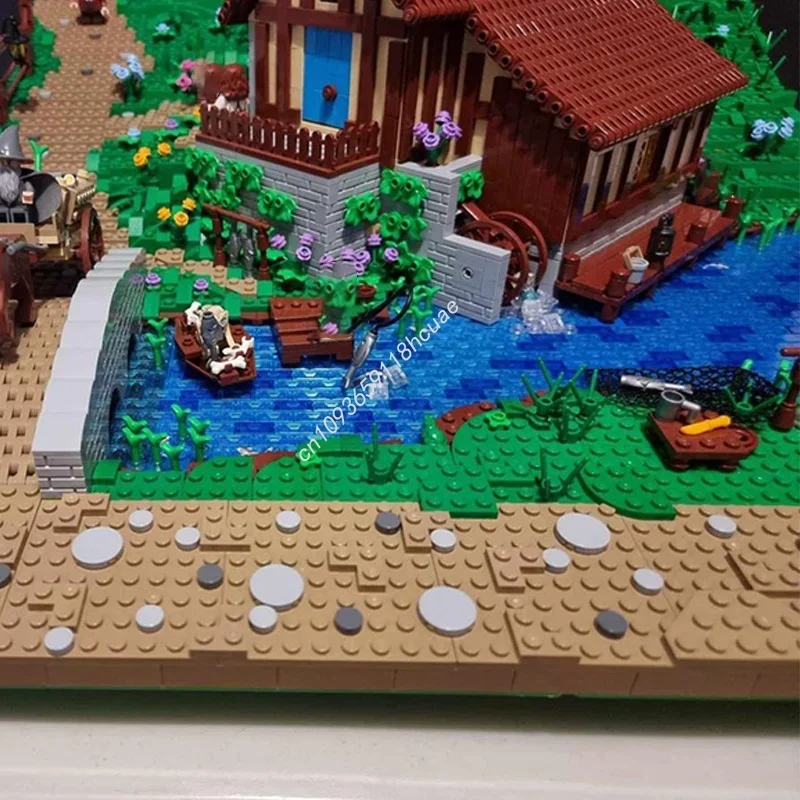 Фото 4929 деталей MOC: Модель Хоббитон, Секция 4. Архитектурный конструктор DIY. Подарки на фестивали. Креативные идеи. Игрушки-кирпичики. Подарок на день рождения. №4