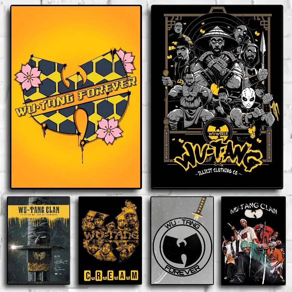 Wu-B-Tangs Clan музыкальный постер ПВХ