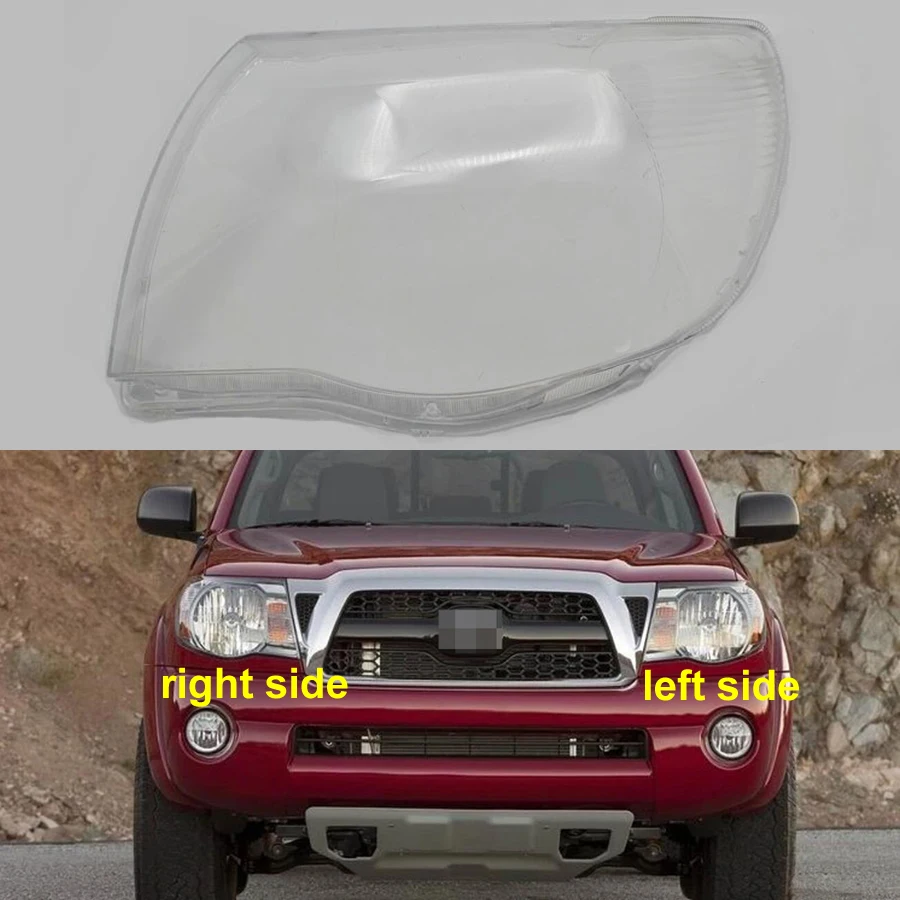 

For Toyota Tacoma 2005-2011 Headlamp Transparent Cover Lamp Shade Headlight Shell Lens Replace Original Lampshade Plexiglass
