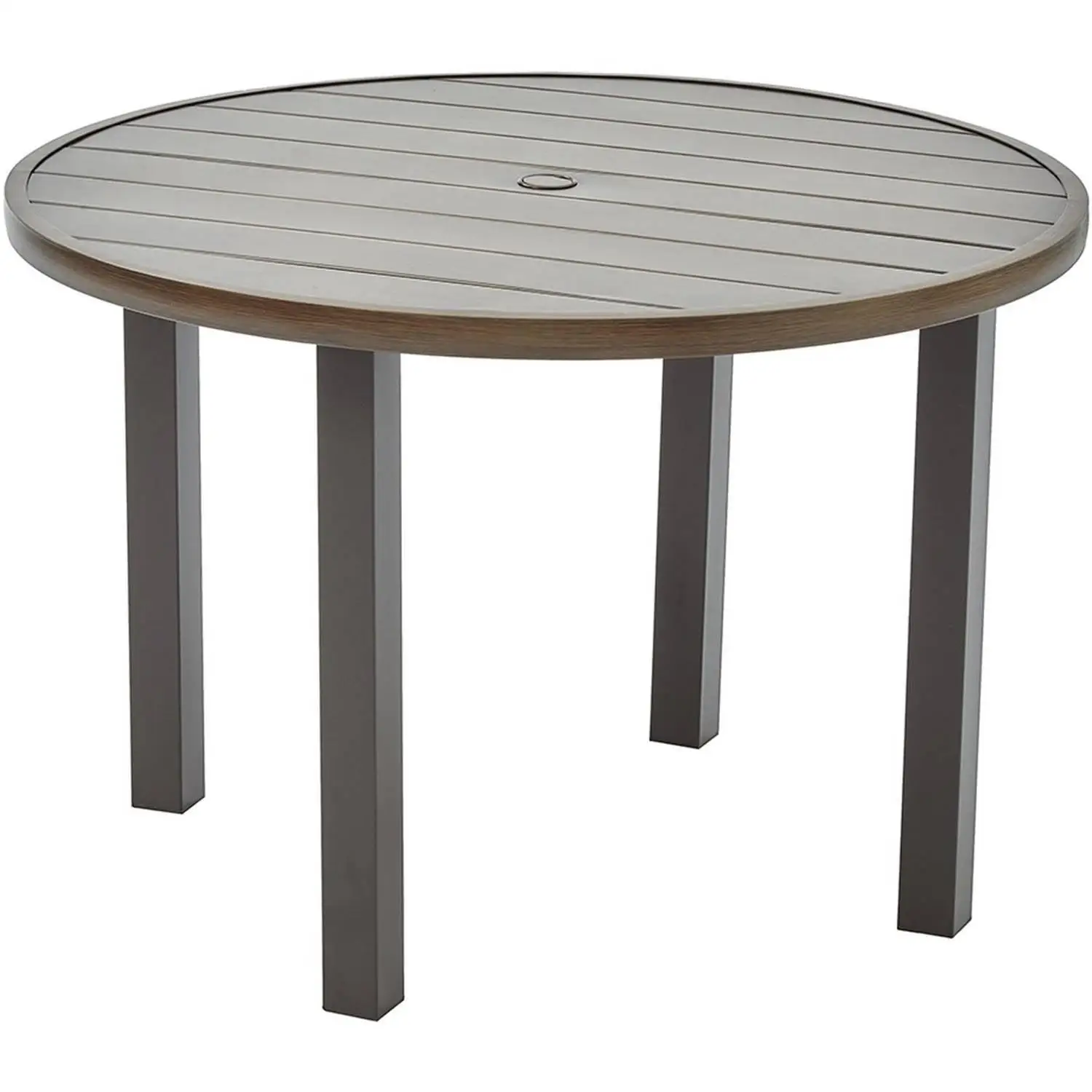 

Better Homes & Gardens Camrose Farmhouse Outdoor Steel Slat Round Table