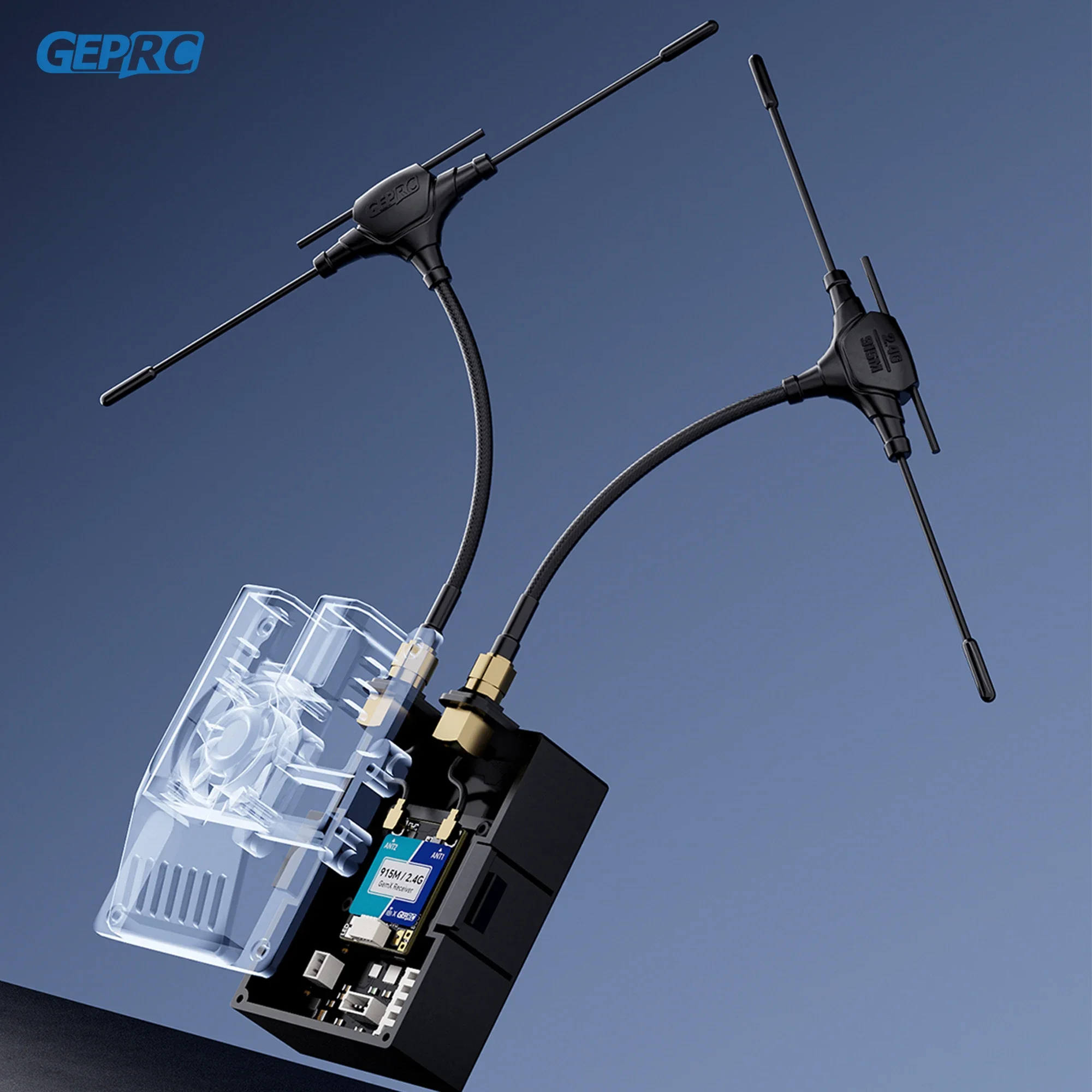 GEPRC ELRS 915M/2 4G Gemini Xrossband приемник TX модуль двойной RF чип 1000 Гц DIY FPV квадрокоптер