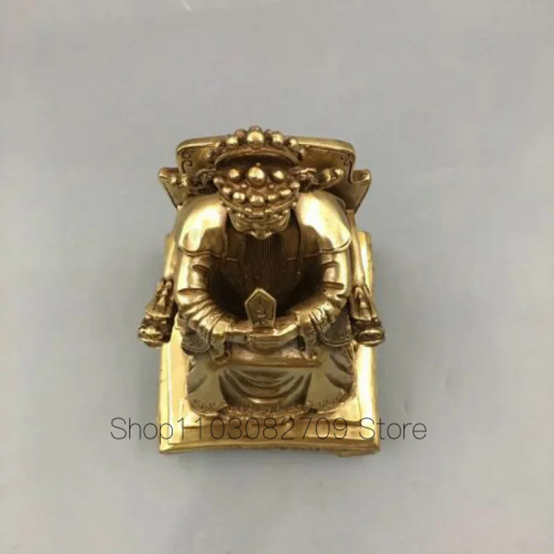 Китайская античная бронзовая скульптура Fortune God Wind Water Collection Decoration