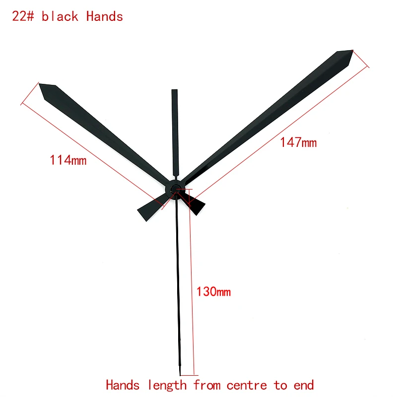 

Настенные часы Yurudder SKP 22# черные металлические