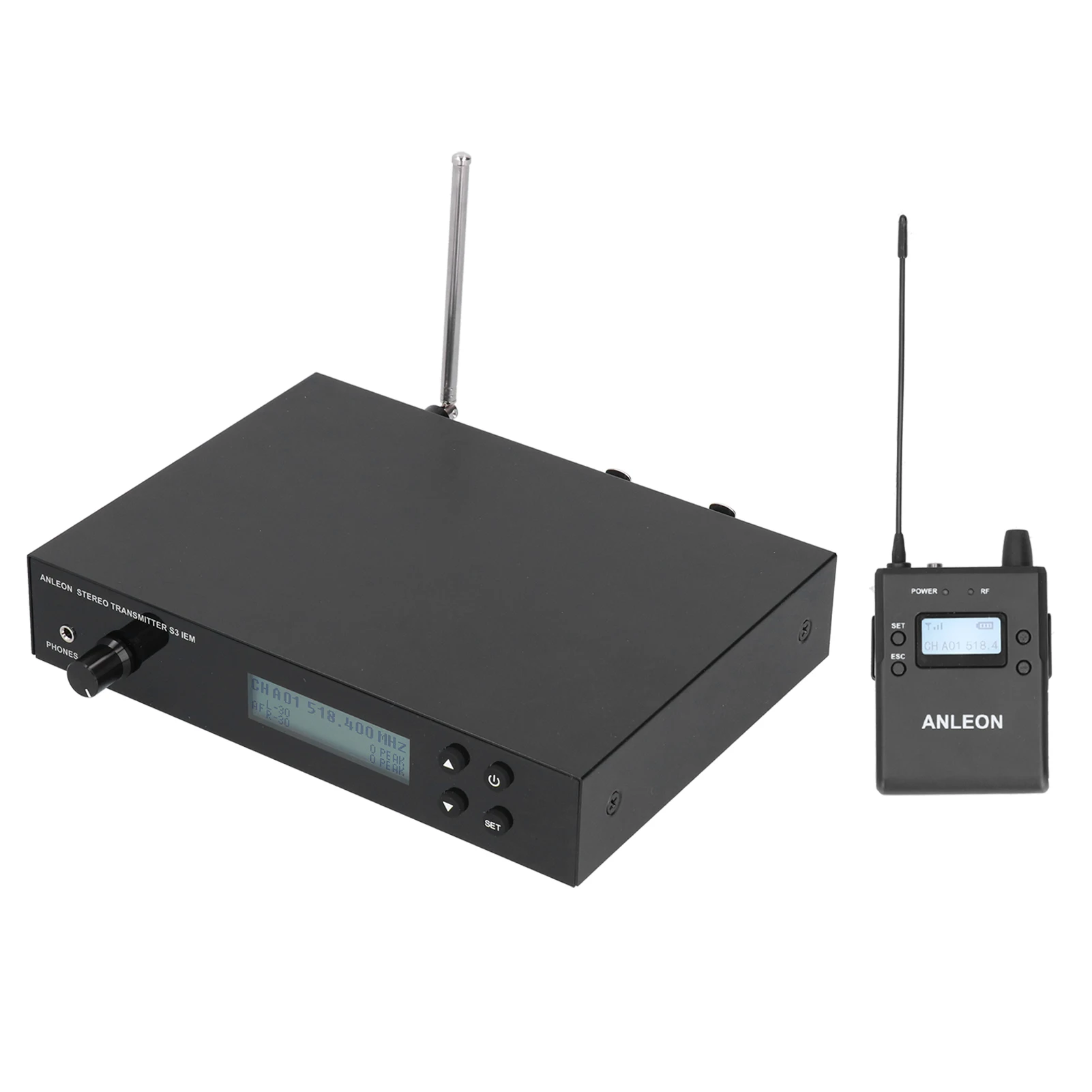 Оригинальная Беспроводная стерео система мониторинга ANLEON S3 IEM возврата ушей 518-554