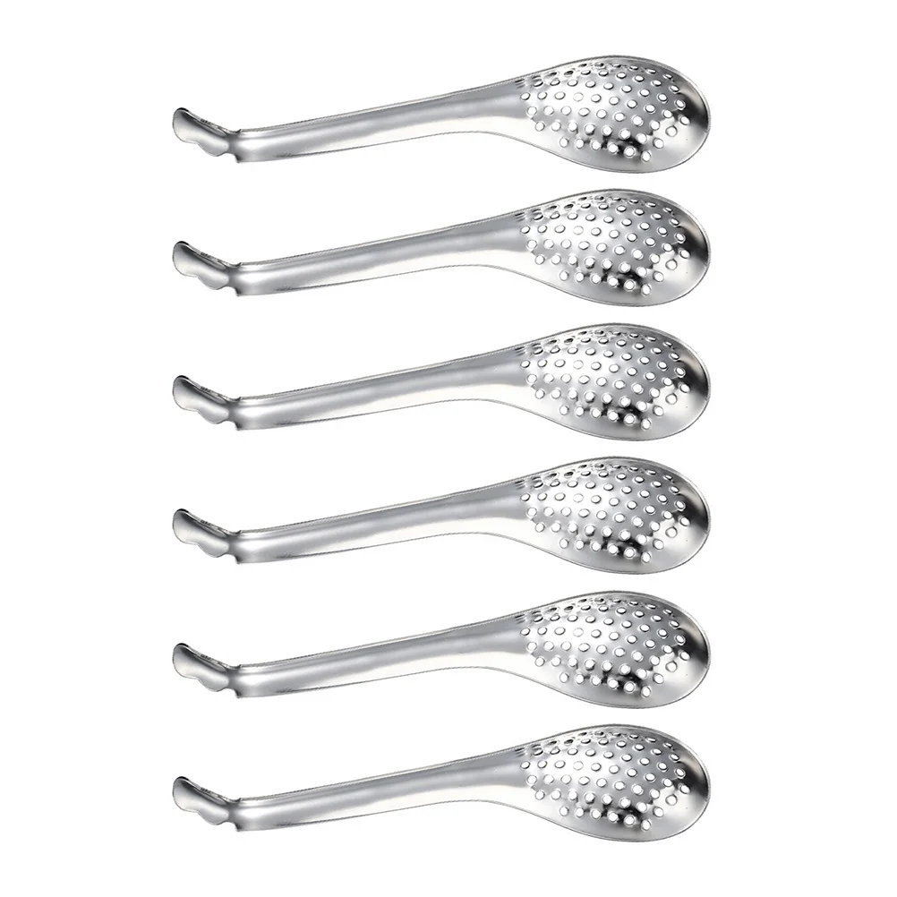

6Pcs Household Stainless Steel Strainers Caviar Colanders Colander Spoons