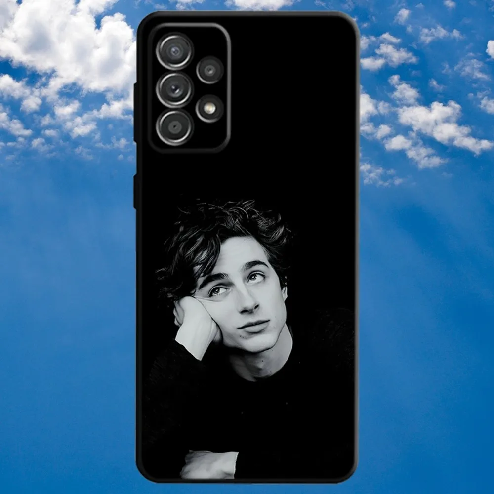 Чехол для телефона T-T gcuhee Chalamet Samsung S21 S22 Ultra S20 S30 plus S23 ultra 5G мягкий черный чехол