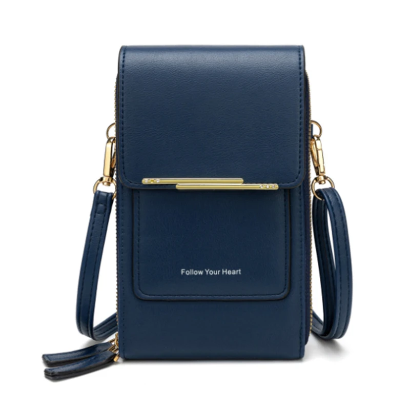 

Мягкие кошельки из искусственной кожи, Ранняя женская сумка для сенсорного экрана, мини-держатель для карт, вертикальный кошелек для мелочи...