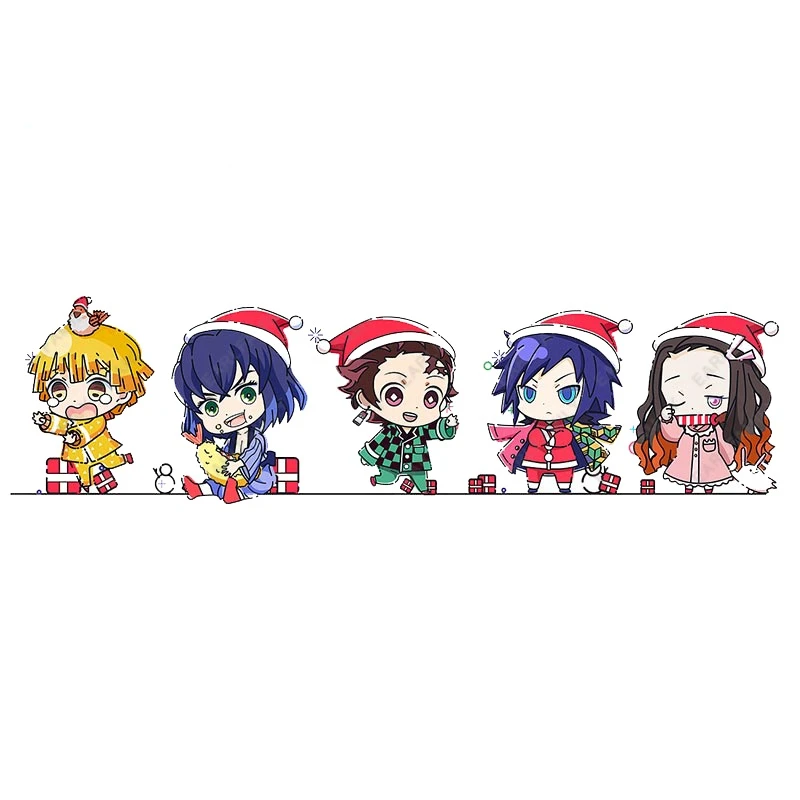 

Рождественская наклейка на автомобиль, рассекающий демонов, 15 см x 4,2 см