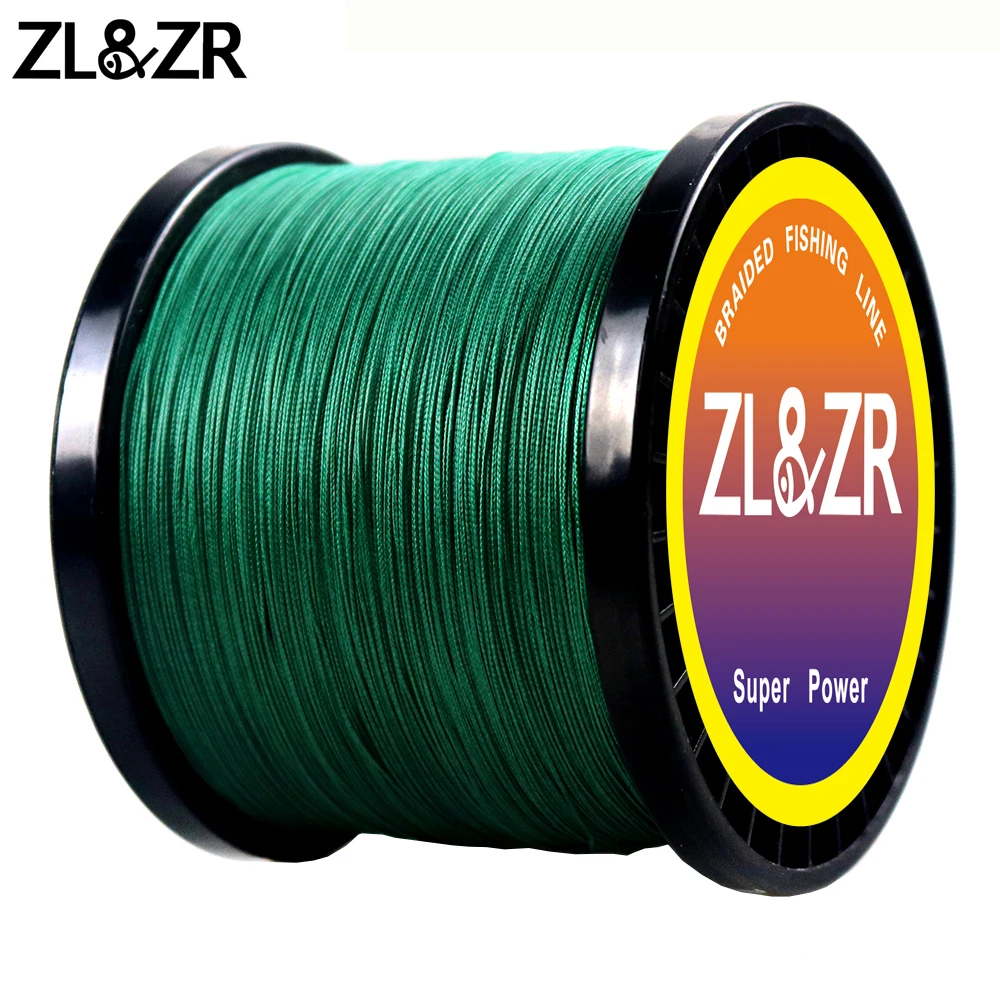

ZL&ZR 8.2KG-35.8KG 500/1000M X8 Braided Fishing Lines 8 Weaves Wire Smooth PE Multifilament Line for Fishing Lure Line