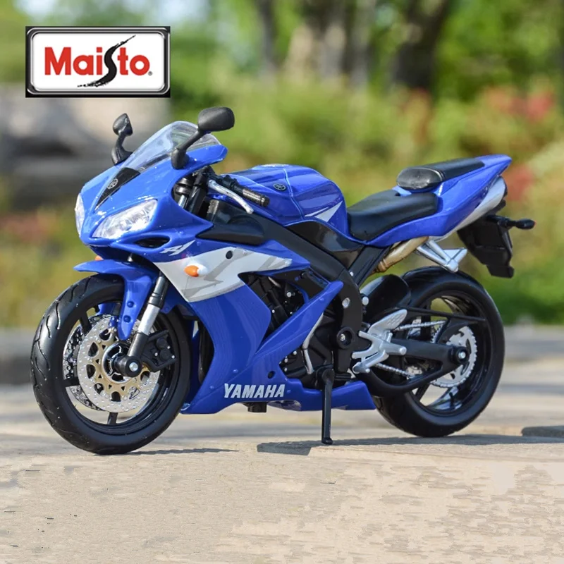 

Maisto 1:12 2021 YAMAHA YZF-R1 Alloy Racing Motorcycle Model Metal Street Sports Motorcycle Model High Simulation Kids Toys Gift