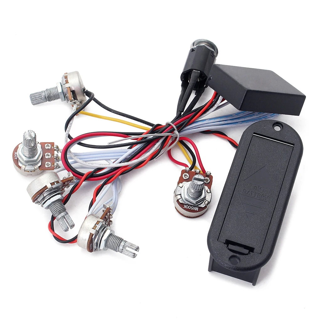 

1 компл. Схема предварительного усилителя проводки двойной потенциометр для активных басов усилитель линий износостойкая стандартная