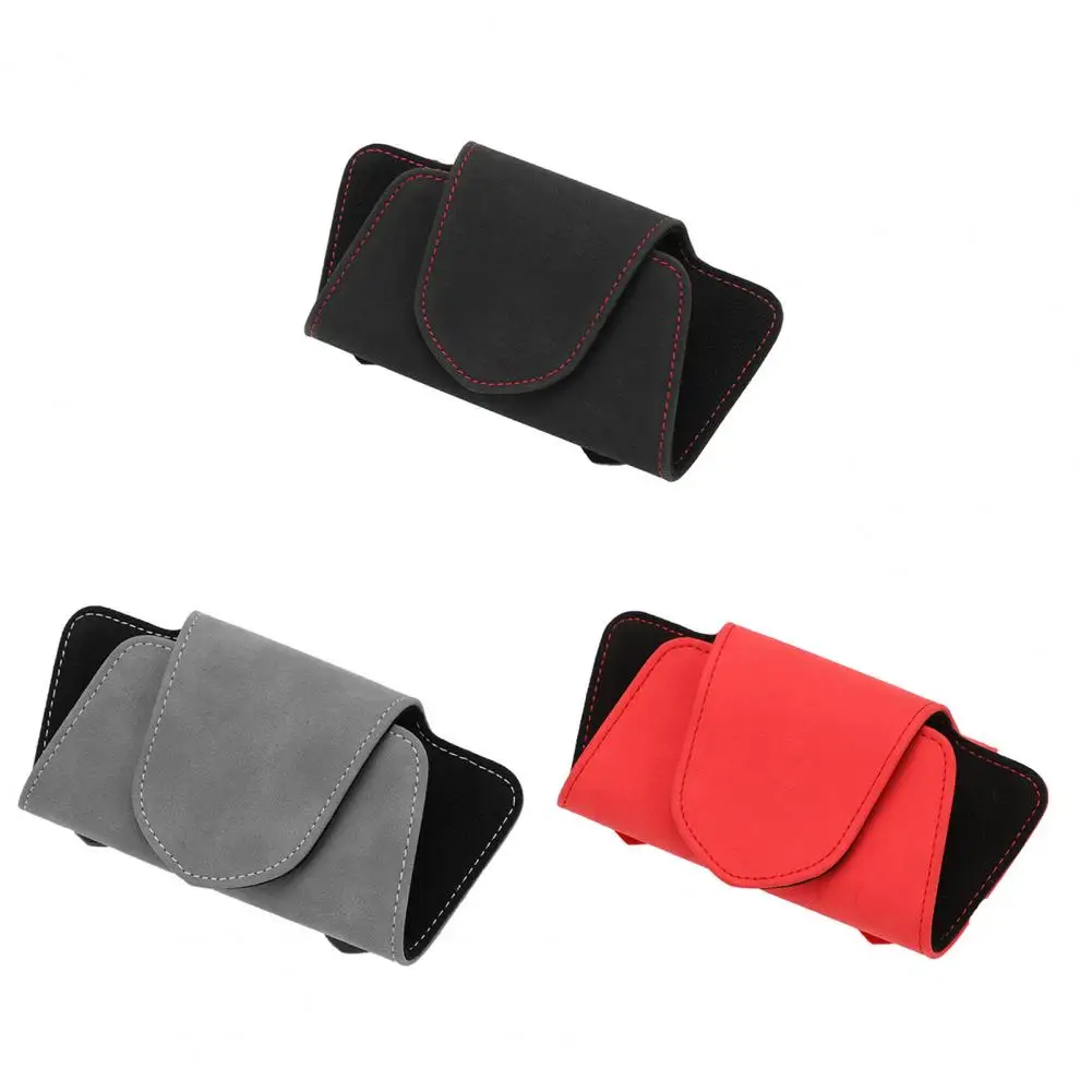 

Органайзер для автомобильного козырька, универсальные автомобильные органайзеры для солнцезащитных очков, замшевый ящик для хранения, зажим для защиты солнцезащитного козырька, стильный органайзер для очков