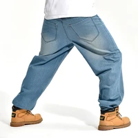 mens jeans 2022 fashion washing autumn winter new loose hip hop large skateboard pants denim trousers baggy jeans