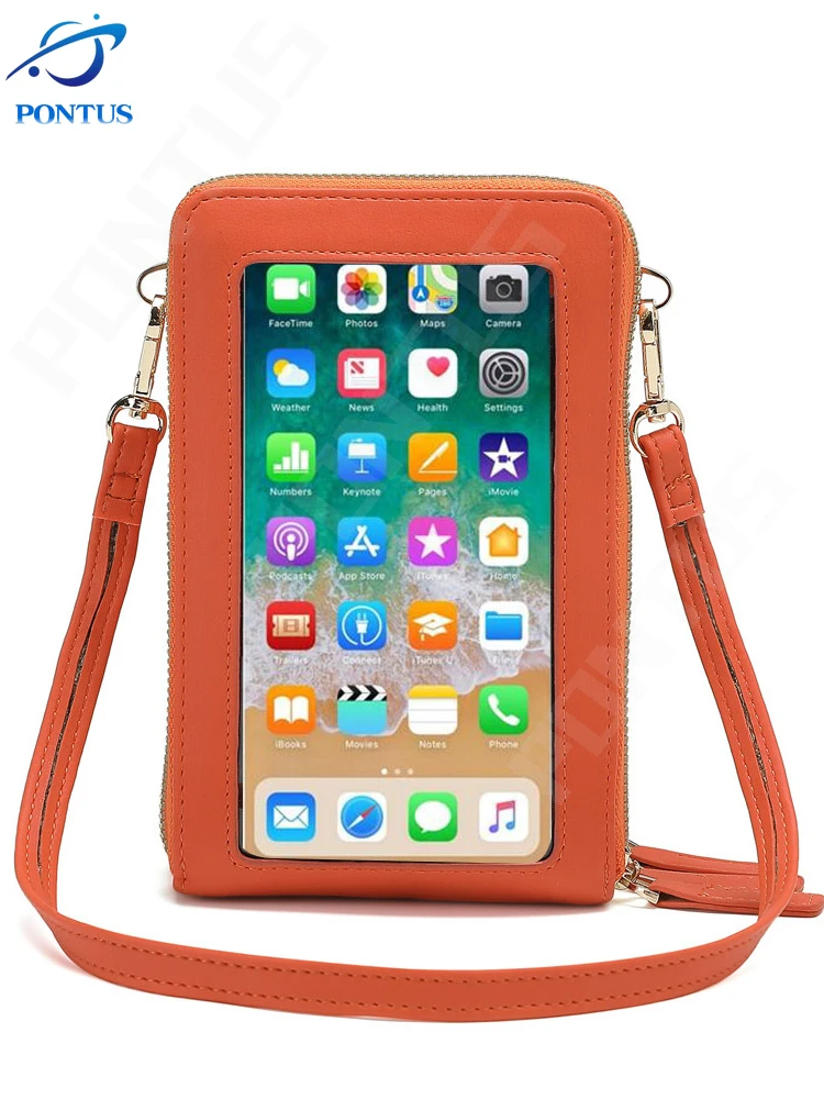

Crossbody Cellphone Purse Women Touch Screen Bag Blocking Wallet Shoulder Handbag Purse with Credit Card Slots Messenger Bag